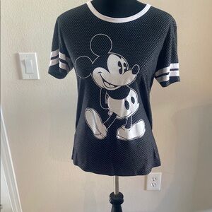 Disney Mickey Mouse Black Jersey T-Shirt